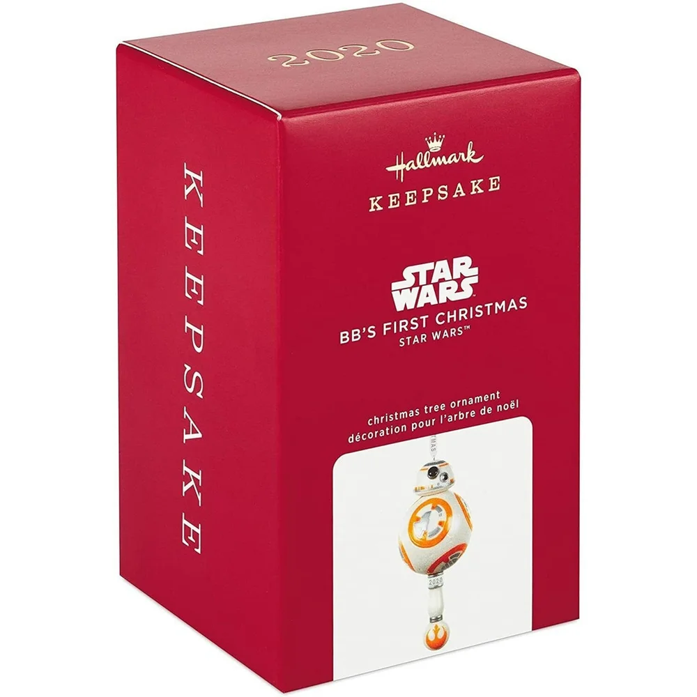 NIB Hallmark 2020 Keepsake Star Wars BB's First Christmas Rattle Ornament